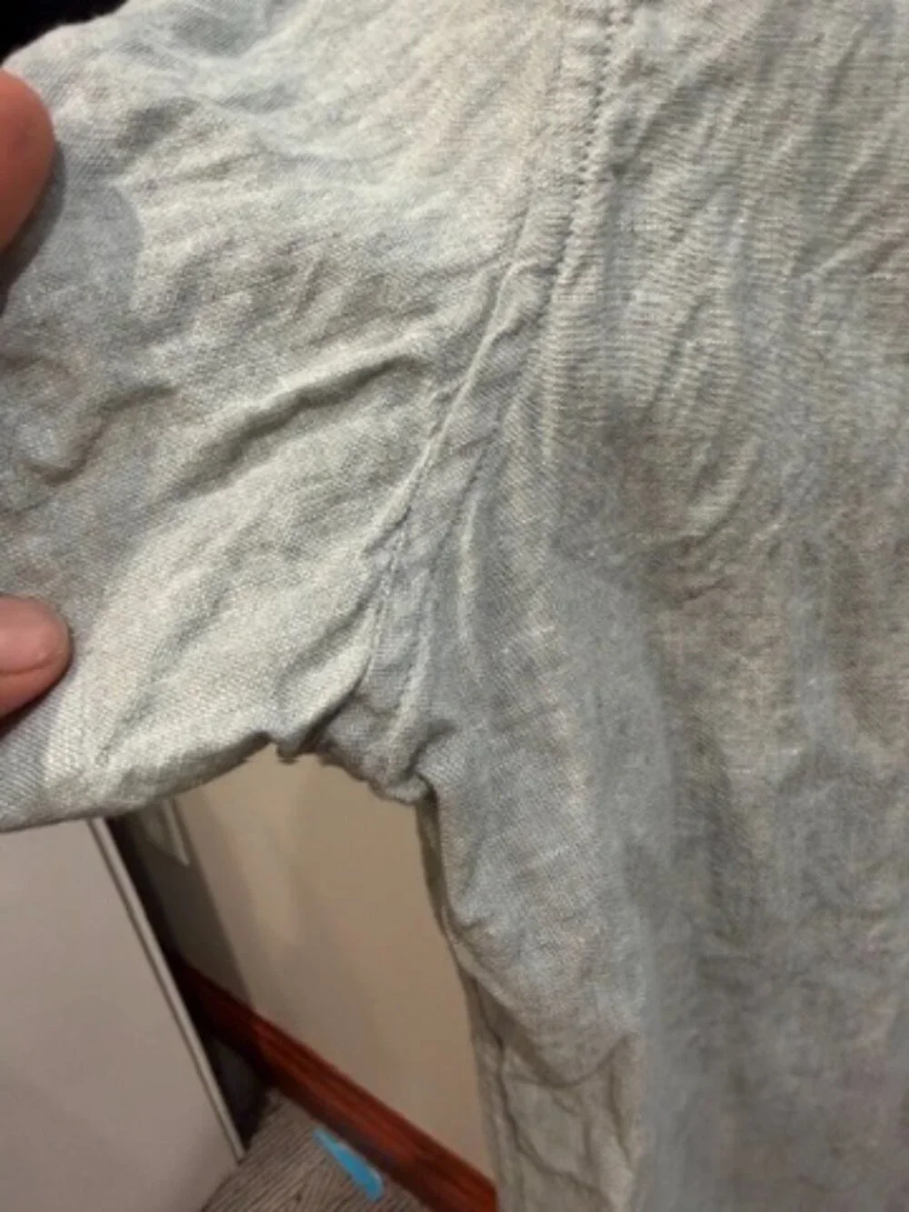 J.Crew Linen Shirt — Men's XL, Sage Green